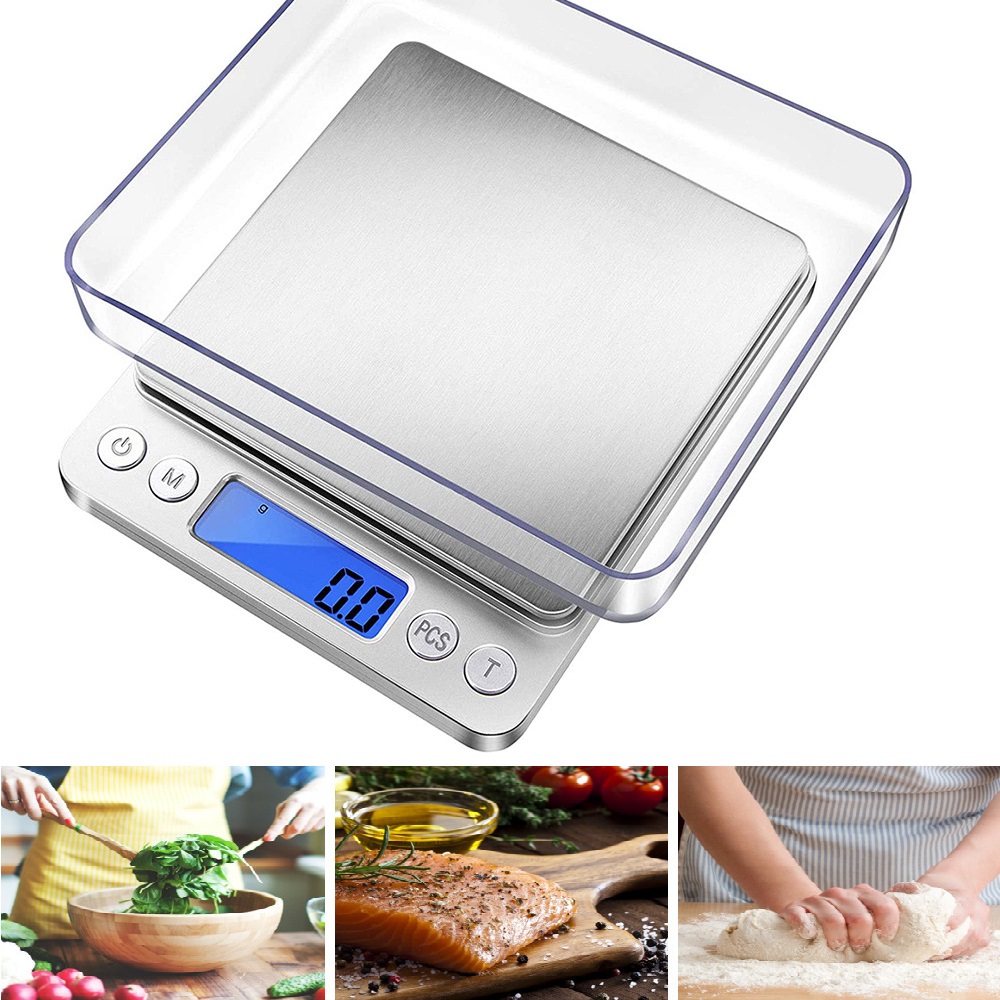 X Nutrition - Nieuwe Draagbare Elektronische Voedselweegschalen 3000G/0.1G Postkeuken