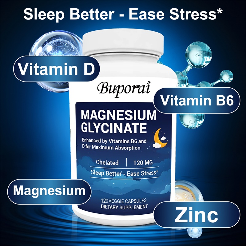 Magnesium Glycinate Capsule - Magnesiumglycinaat 120 mg capsule zink vitamine