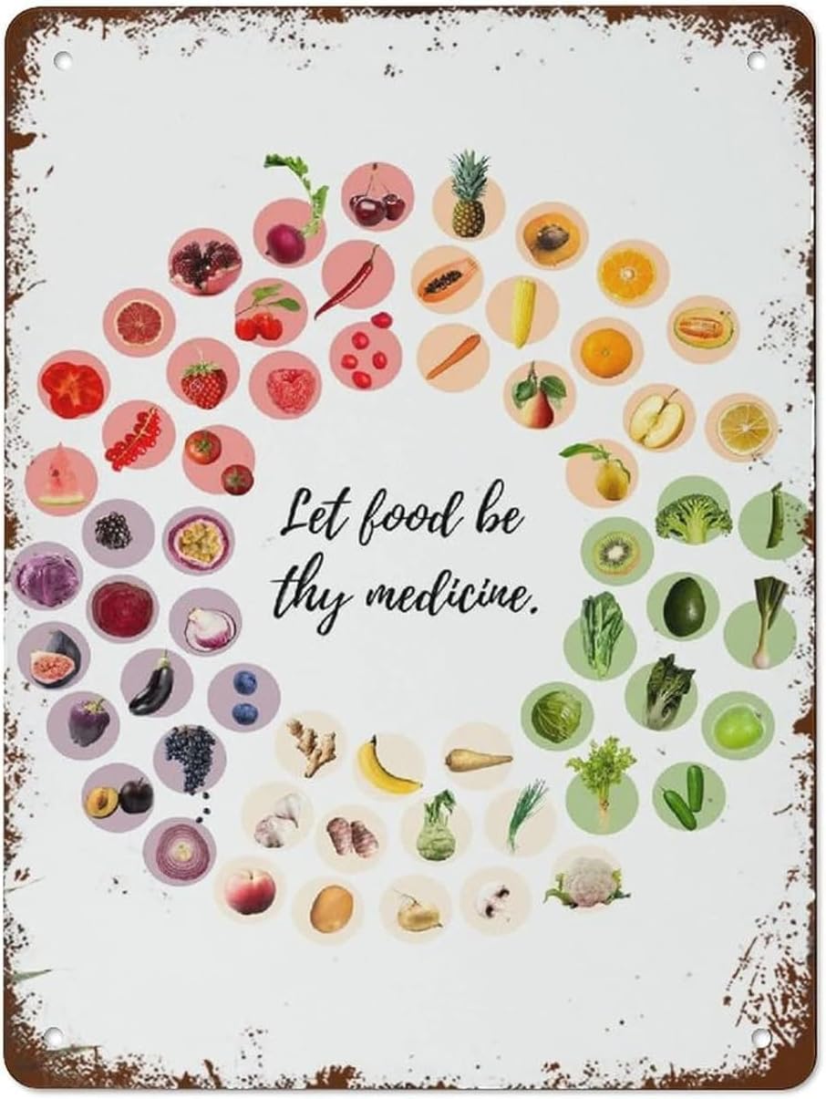 X Nutrition - Kleurrijke Fruit- en Groenten Voedingsposter Kunst