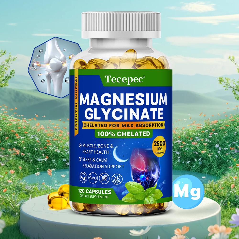 Magnesium Glycinate Capsule - Magnesiumglycinaatcapsules 2500 mg - Voedingssupplement voor