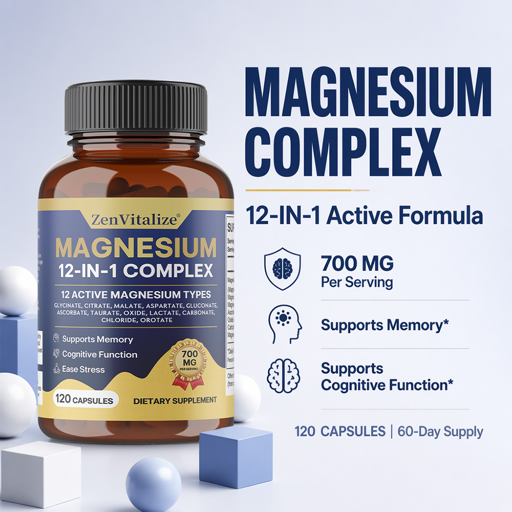 Magnesium Complex 12-in-1 Magn - Magnesium Glycinate Capsule recensie en prijs