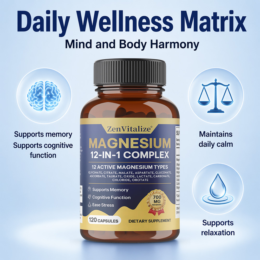 Magnesium Complex 12-in-1 Magn - Magnesium Glycinate Capsule recensie en prijs