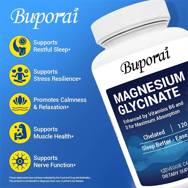 Magnesiumglycinaat 120 mg caps - Magnesium Glycinate Capsule recensie en prijs