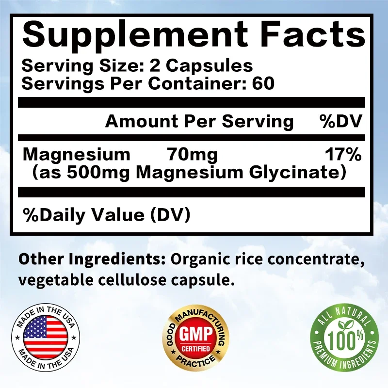 Magnesiumglycinaat 500 mg - Ze - Magnesium Glycinate Capsule recensie en prijs