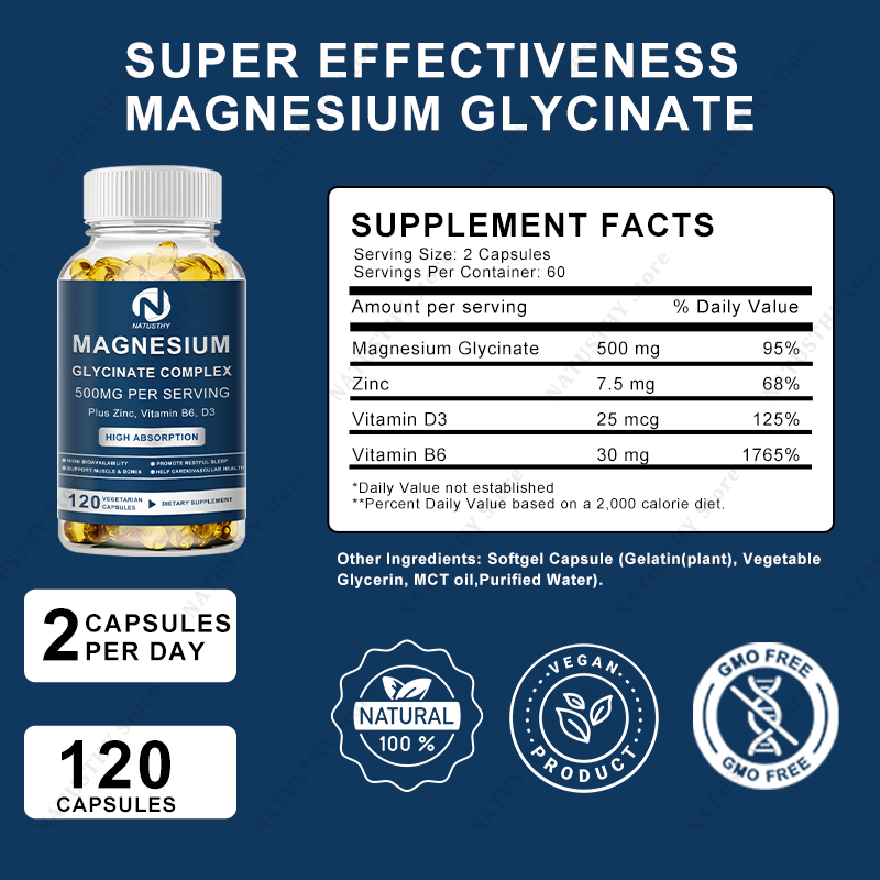 Magnesiumglycinaatcapsules met - Magnesium Glycinate Capsule recensie en prijs